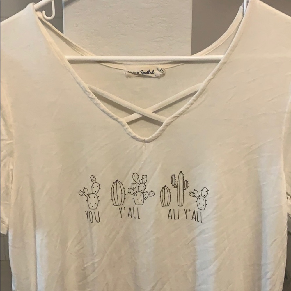 Light white T-shirt